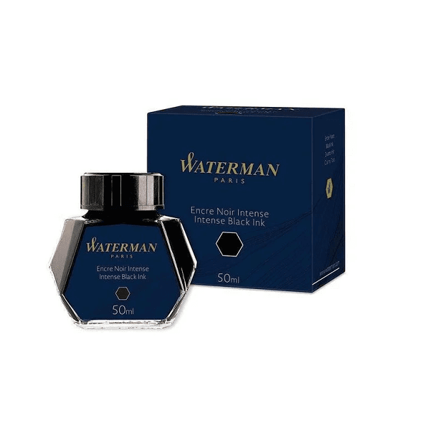 Frasco de tinta Waterman 50ml Negra Intense Black