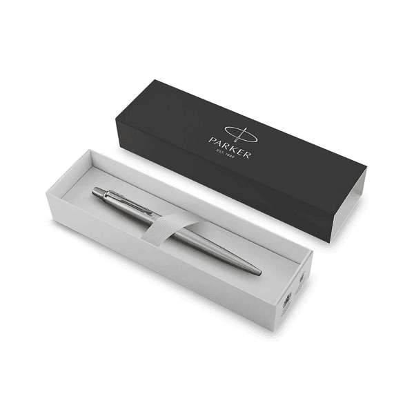 Bolígrafo PARKER JOTTER Acero SS  GT con clip dorado