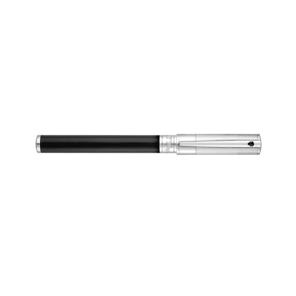 Rollerball Dupont D-Initial Duo Tone Black Chrome