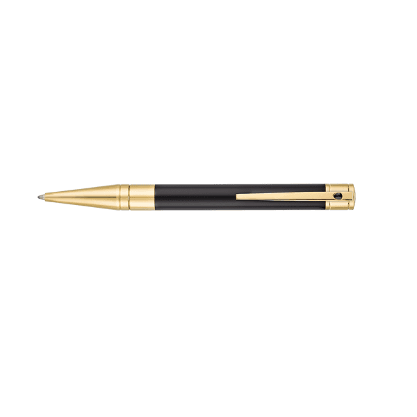 Bolígrafo Dupont D-Initial Black&amp;Gold