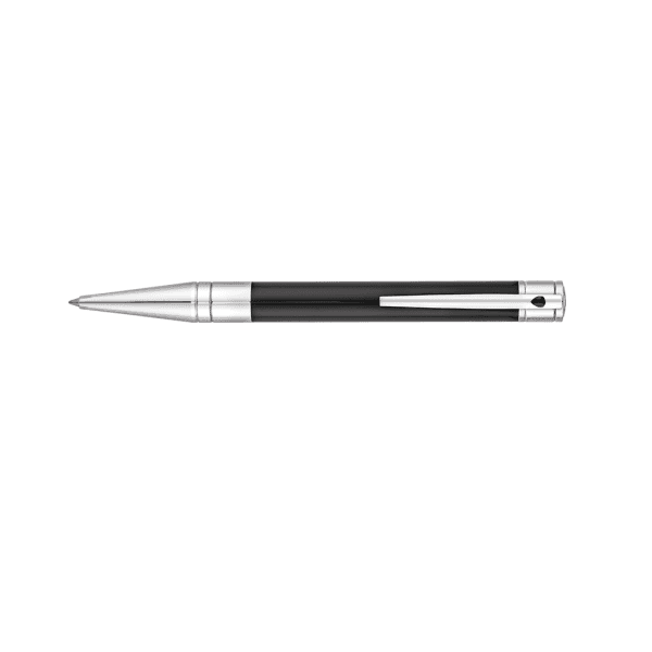 Bolígrafo Dupont D-Initial Black Matt Silver