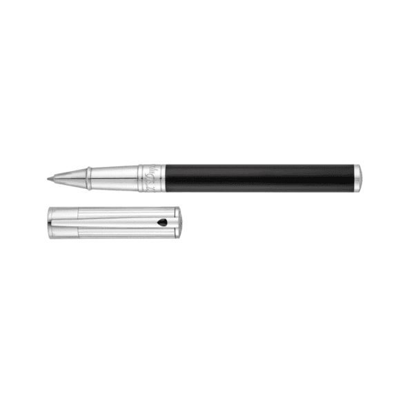 Rollerball Dupont D-Initial Duo Tone Black Chrome