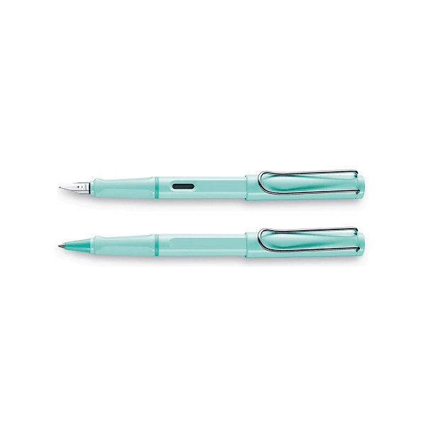 Set Lamy Safari de Lapicera de Pluma más Rollerball Light Azul 030