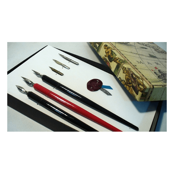 Estuche por 6 plumas de dibujo