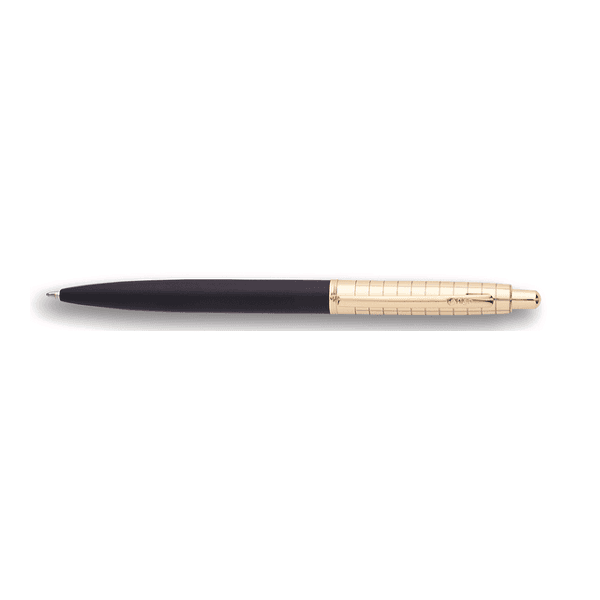 Boligrafo Metalico Modelo Jasper Negro Mate Oro