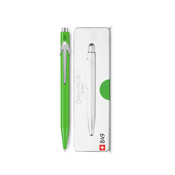 Boligrafo CARAN D'ACHE 849 Verde Fluo