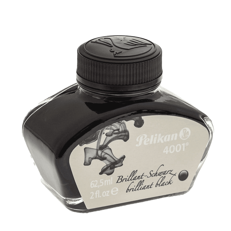 Frasco de tinta (tintero) Pelikan 4001 Brillant Black de 62 ML