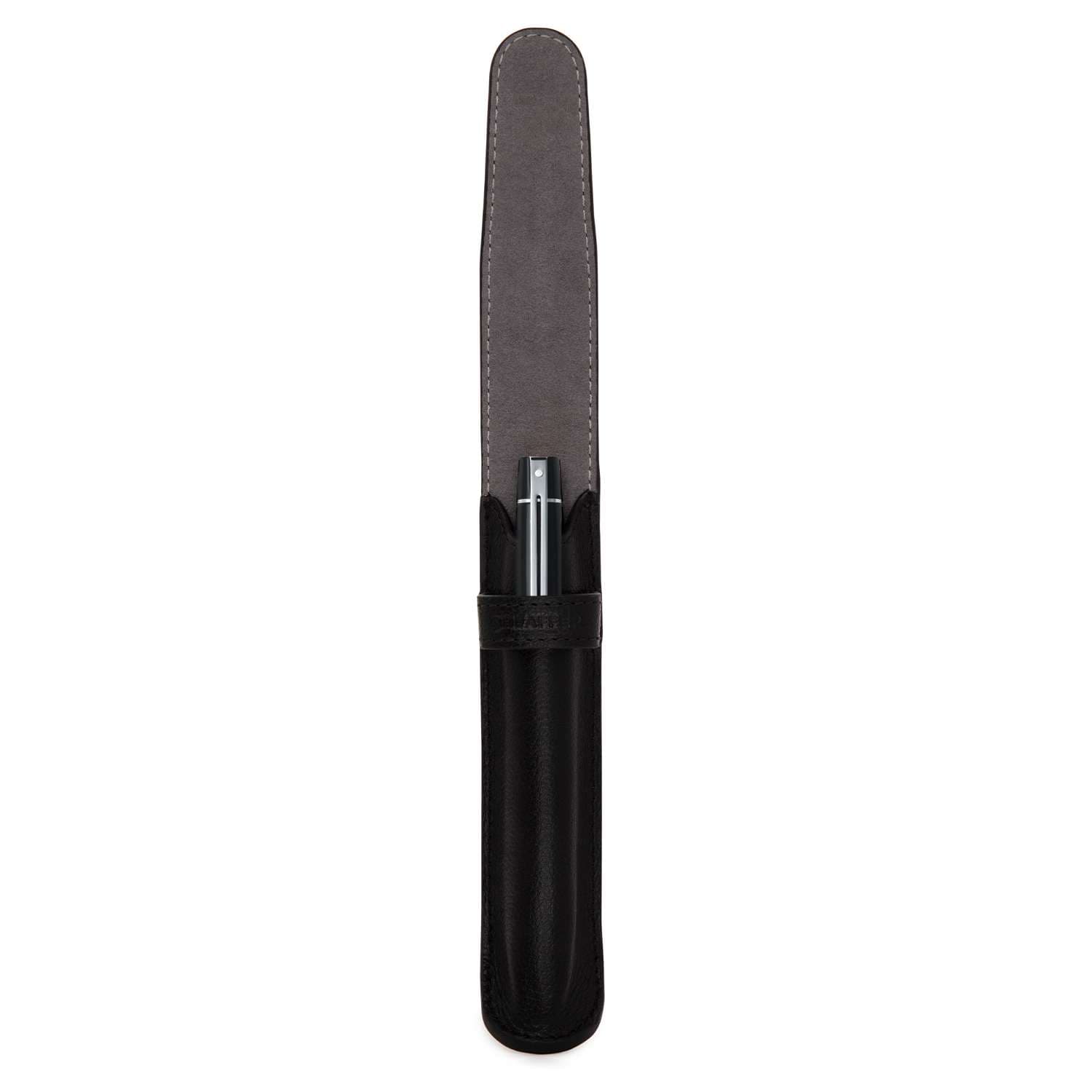 Bolígrafo Sheaffer 300 Negro Brillante mas Estuche de Cuero