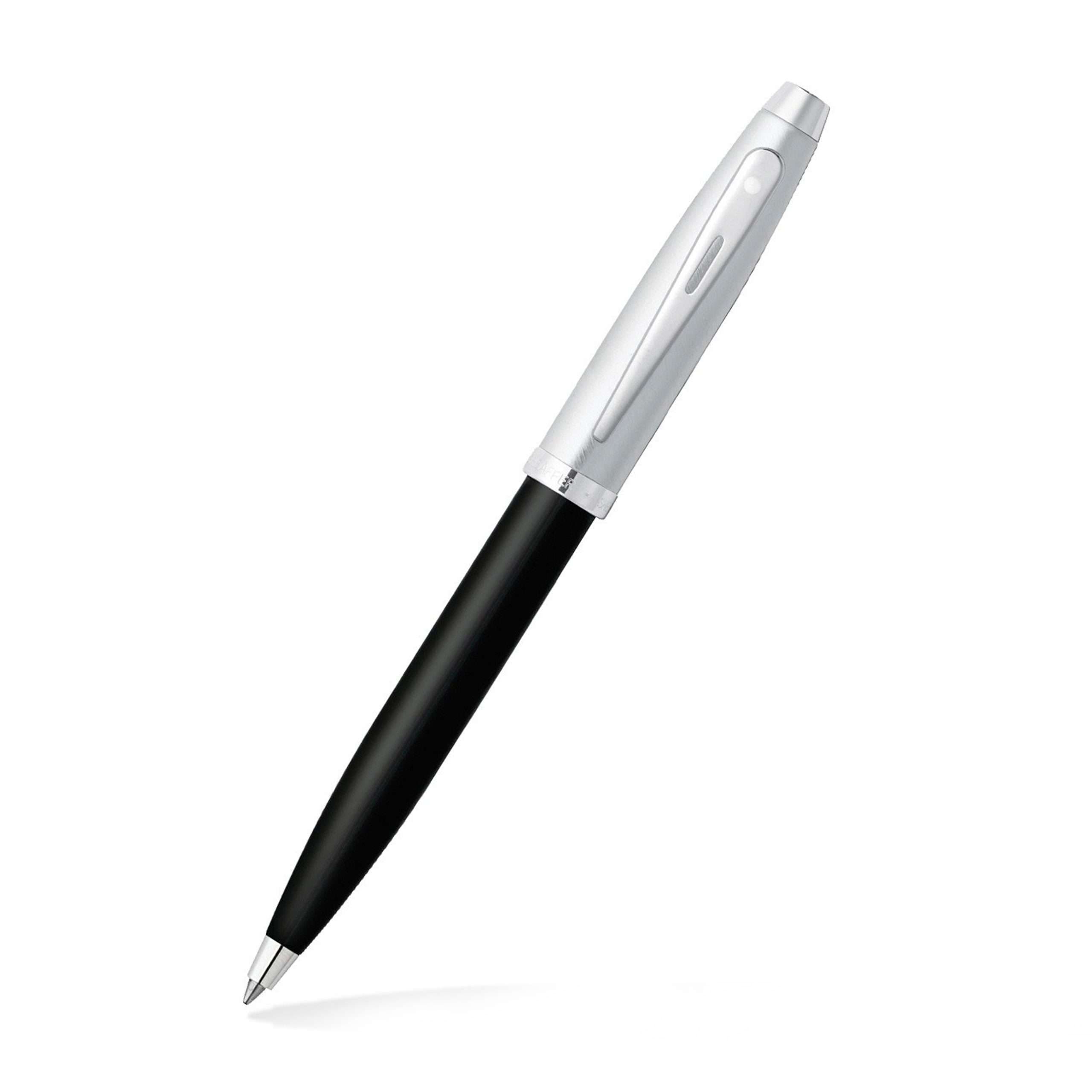 Bolígrafo Sheaffer 100 Negro y Plateado mas Porta Tarjetas