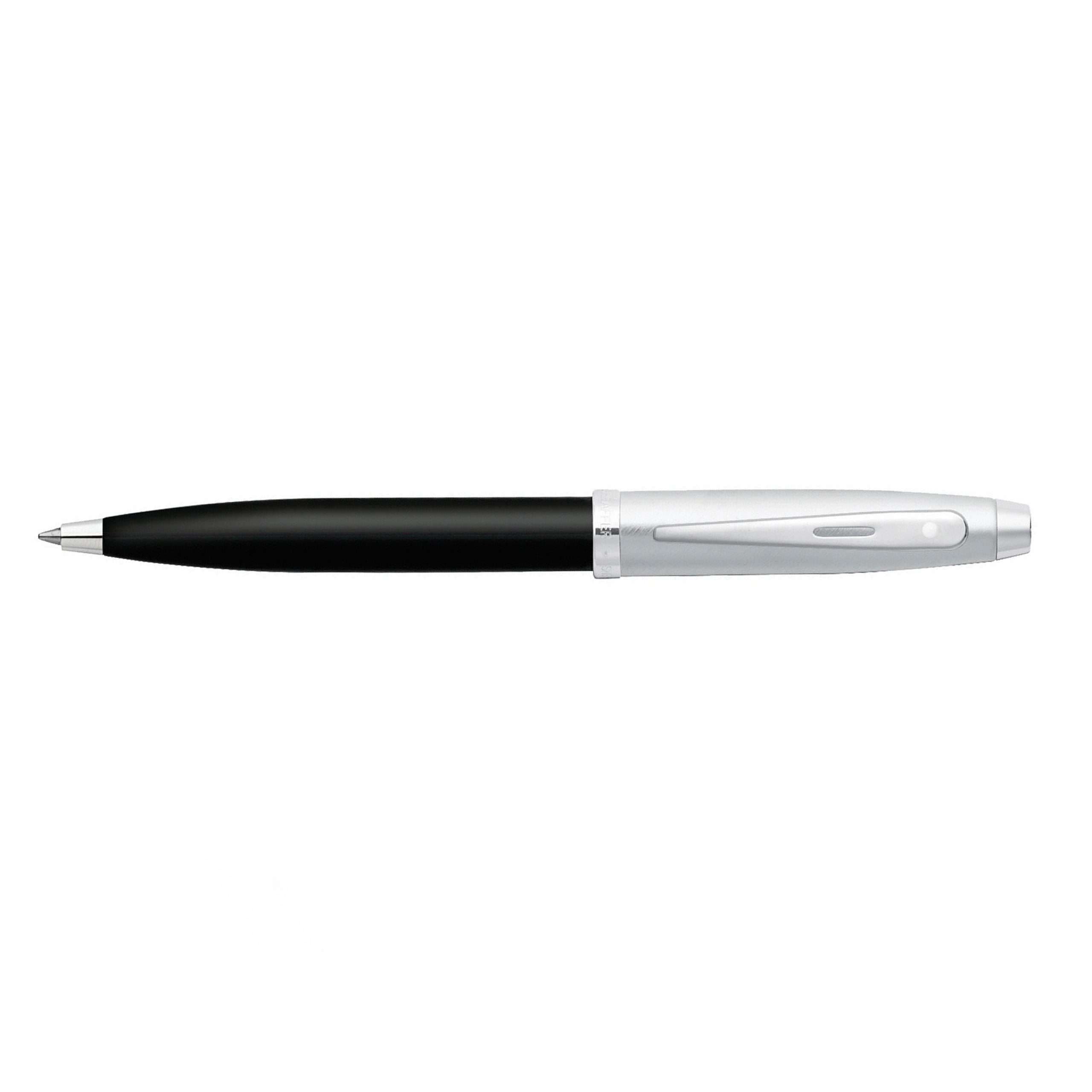 Bolígrafo Sheaffer 100 Negro y Plateado mas Porta Tarjetas