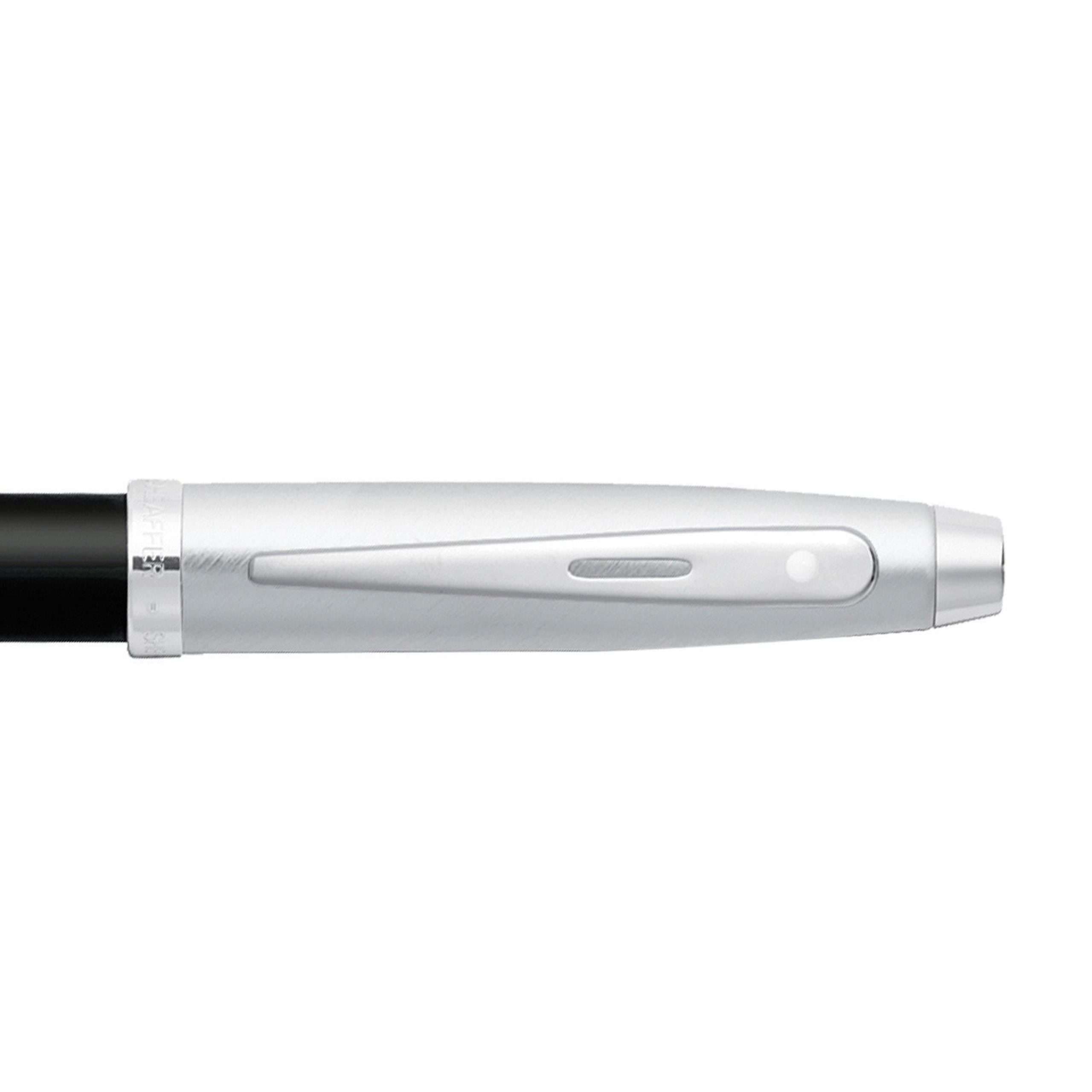 Bolígrafo Sheaffer 100 Negro y Plateado mas Porta Tarjetas