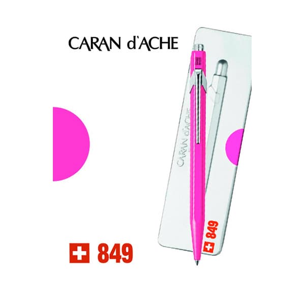 Bolígrafo Caran d'Ache 849 Rosa Fluo
