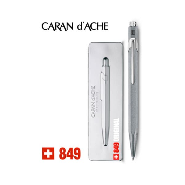Bolígrafo Caran d'Ache 849 Plateado
