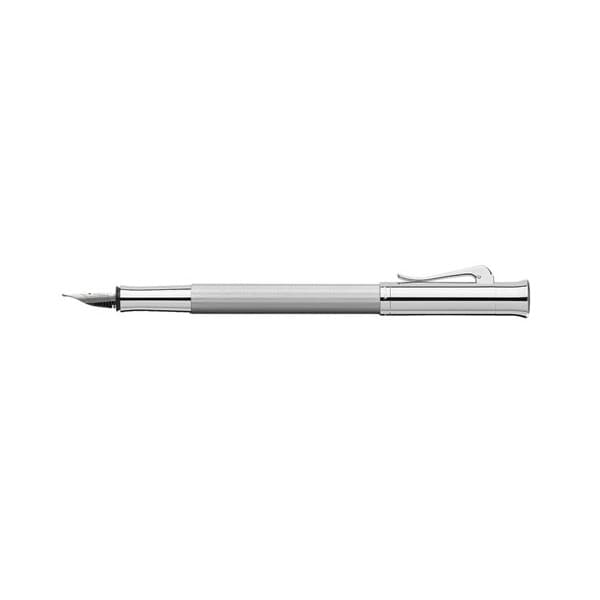 Lapicera de Pluma GRAF VON FABER CASTELL GUILLOCHE Chapada en Rodio