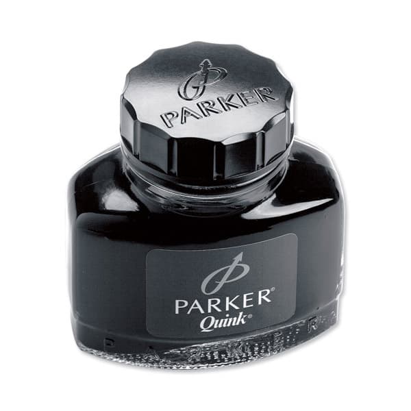 Frasco de Tinta Parker quink Negro Permanente 