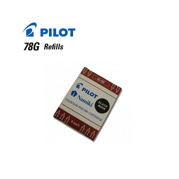Cartucho Pilot Para Lapiceras 78G Negro