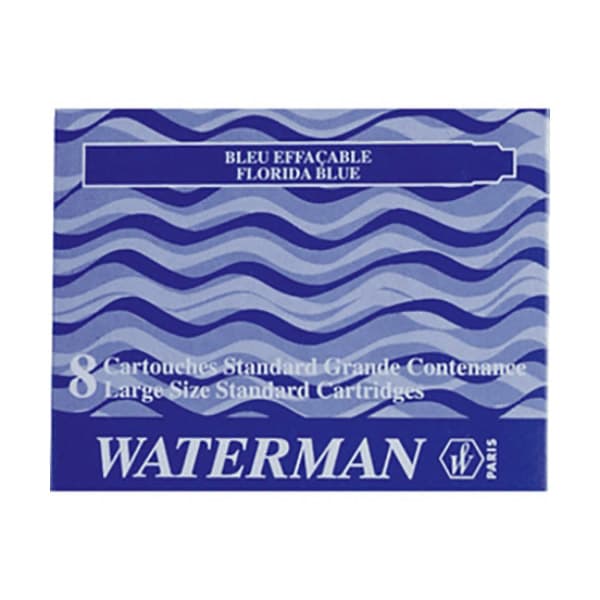 Cartuchos Standard Waterman x 8 U. color azul. 