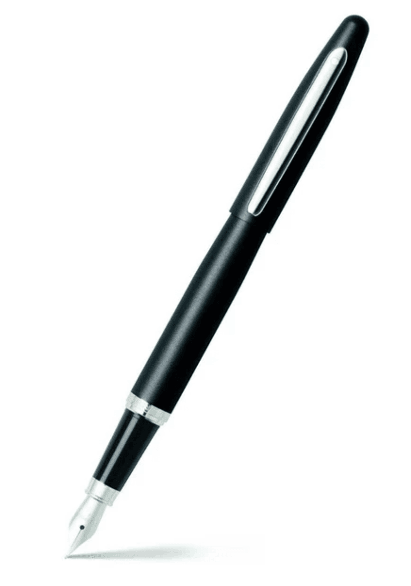 Lapicera Sheaffer VFM Negra Mate CT punto mediano