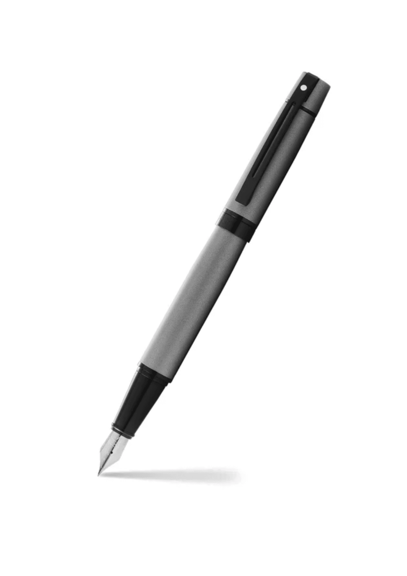 Lapicera Sheaffer Serie 300 Laca Gris Mate BT punto mediano