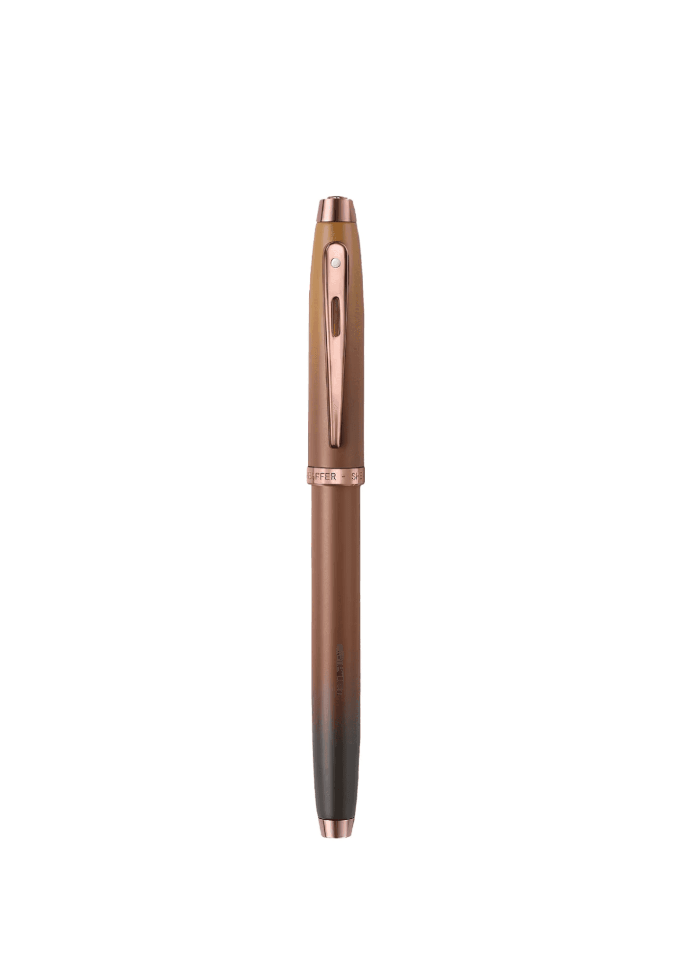 Lapicera Sheaffer 100 Coffee Edición Marrón mate con detalles en PVD